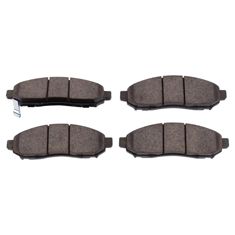 TRQ Front Brake Pads Ceramic Compatible with 2015-2018 Chevrolet City Express 2005-2022 Nissan Frontier 2011-2014 LEAF 2013-2021 NV200 2005-2012 Pathfinder 2005-2015 Xterra 2009-2012 Suzuki Equator - Image 4